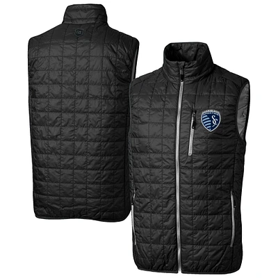 Men's Cutter & Buck Sporting Kansas City Rainier PrimaLoft Eco Insulated Full Zip Puffer Vest