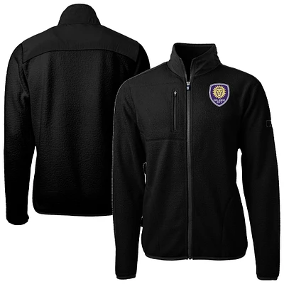 Men's Cutter & Buck Orlando City SC Cascade Eco Fleece Full-Zip Jacket