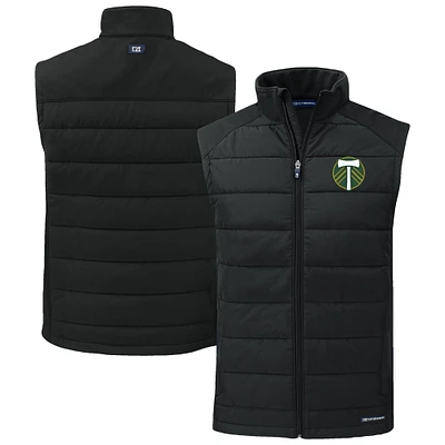 Men's Cutter & Buck Portland Timbers Evoke Hybrid Eco Softshell Recycled Full-Zip Vest