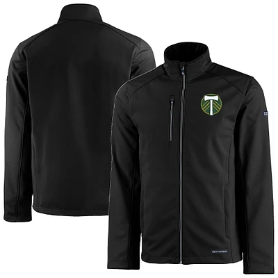 Men's Cutter & Buck Portland Timbers Evoke Eco Softshell Recycled Full-Zip Jacket