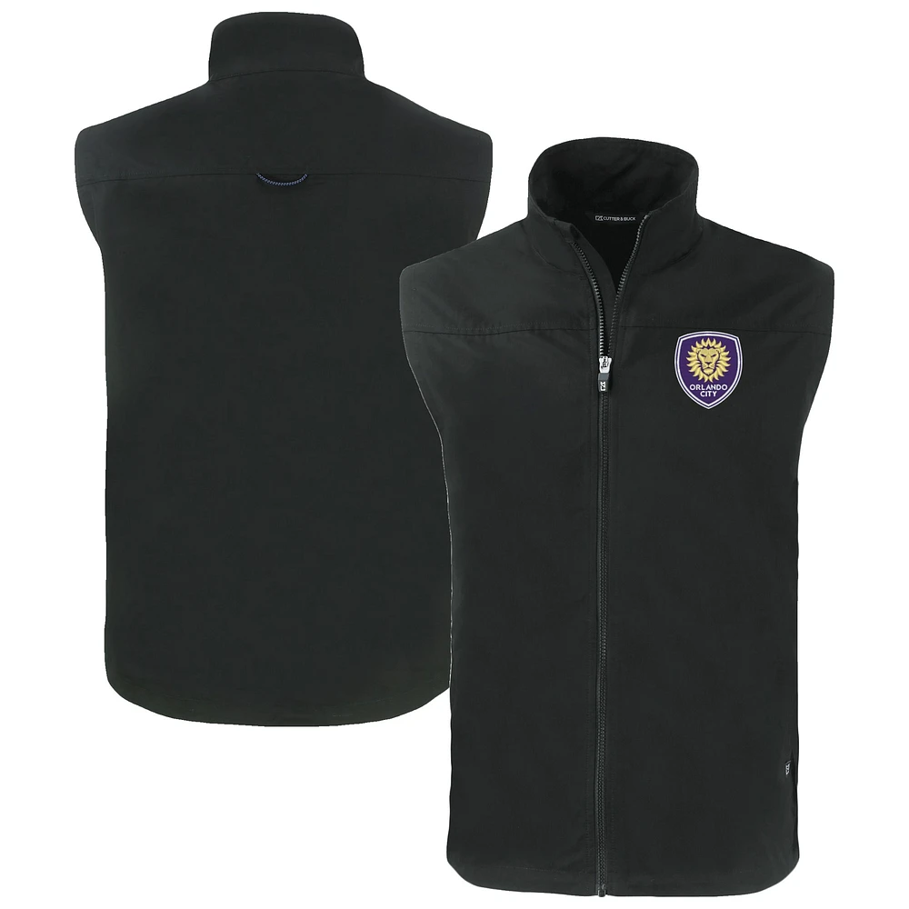 Men's Cutter & Buck Orlando City SC Charter Eco Recycled Full-Zip Vest