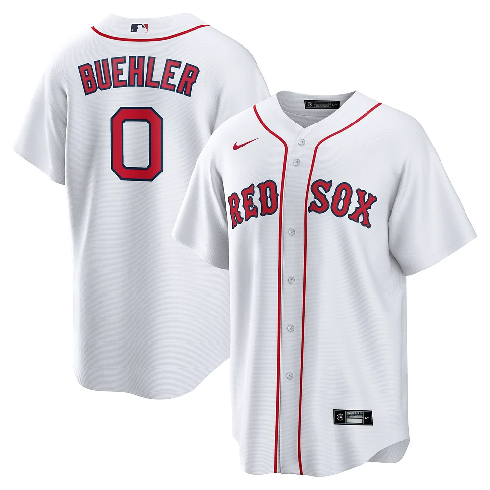 Men's Nike Walker Buehler White Boston Red Sox Home Replica Jersey