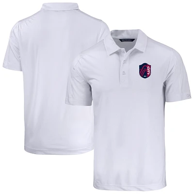 Men's Cutter & Buck White St. Louis City SC Prospect Eco Textured Stretch Recycled Polo