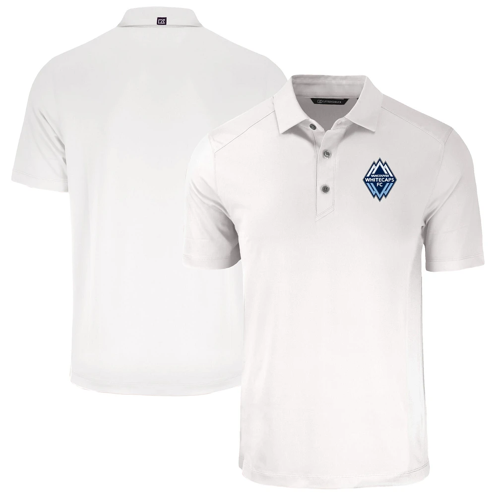 Men's Cutter & Buck White Vancouver Whitecaps FC Forge Eco Stretch Recycled Polo