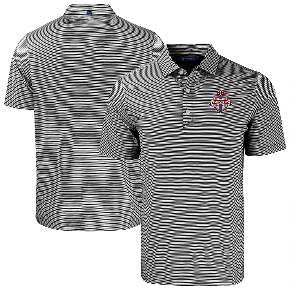 Men's Cutter & Buck Toronto FC Forge Eco Double Stripe Stretch Recycled Tri-Blend Polo