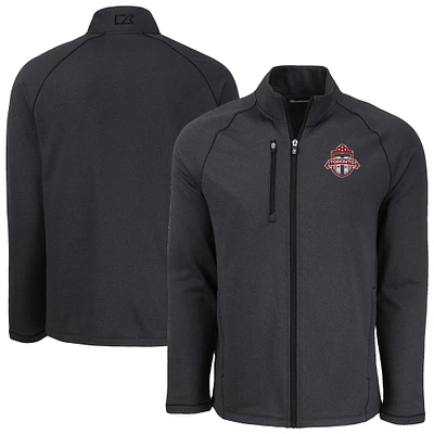 Men's Cutter & Buck Heather Toronto FC Peshastin Eco Fleece Recycled Raglan Full-Zip Jacket