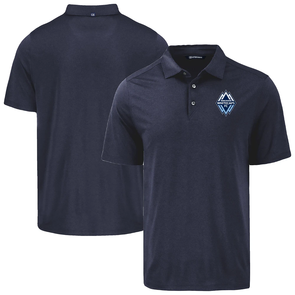 Men's Cutter & Buck Navy Vancouver Whitecaps FC Coastline Epic Comfort Eco Recycled Polo