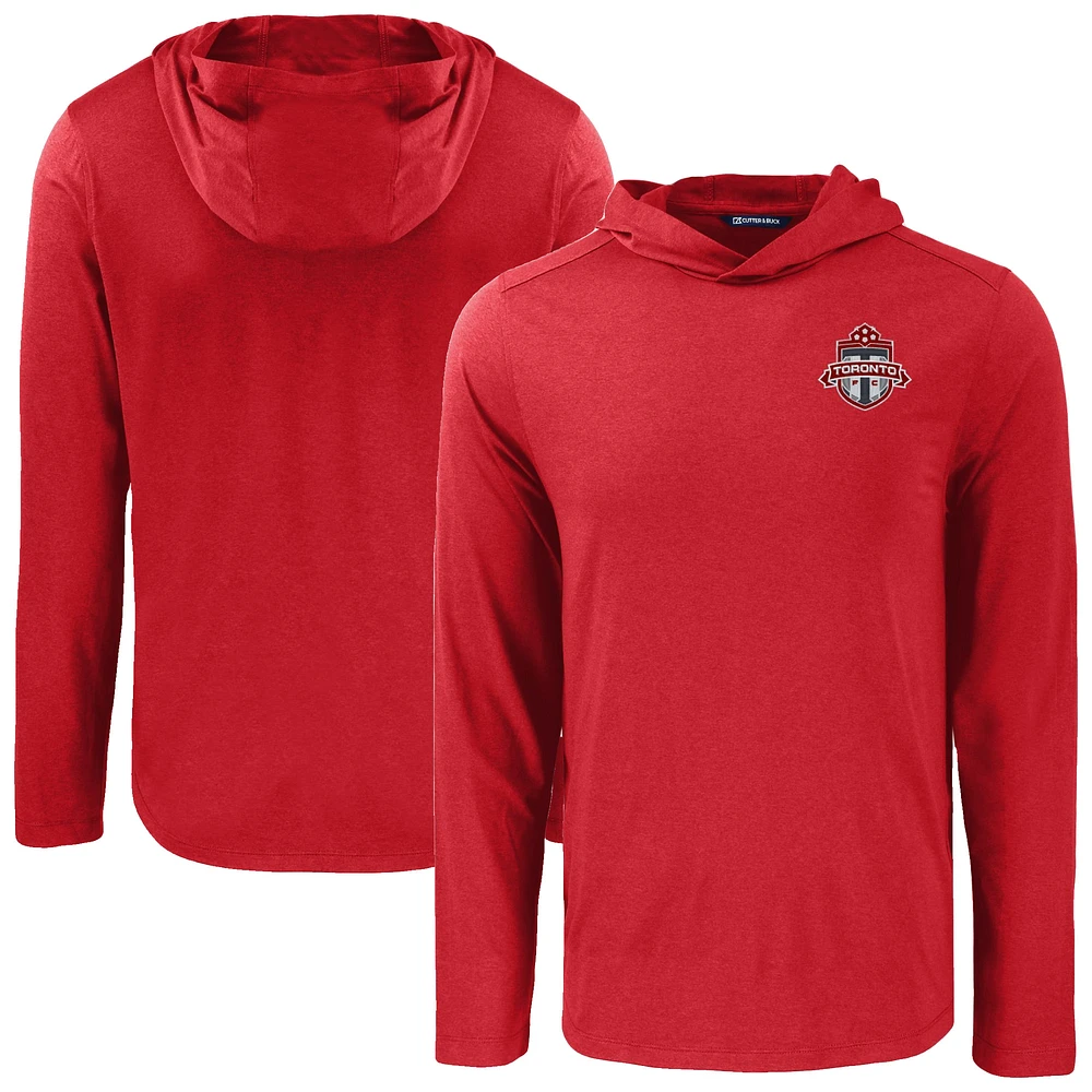 Men's Cutter & Buck Toronto FC Coastline Epic Comfort Eco Long Sleeve Recycled Hooded Shirt