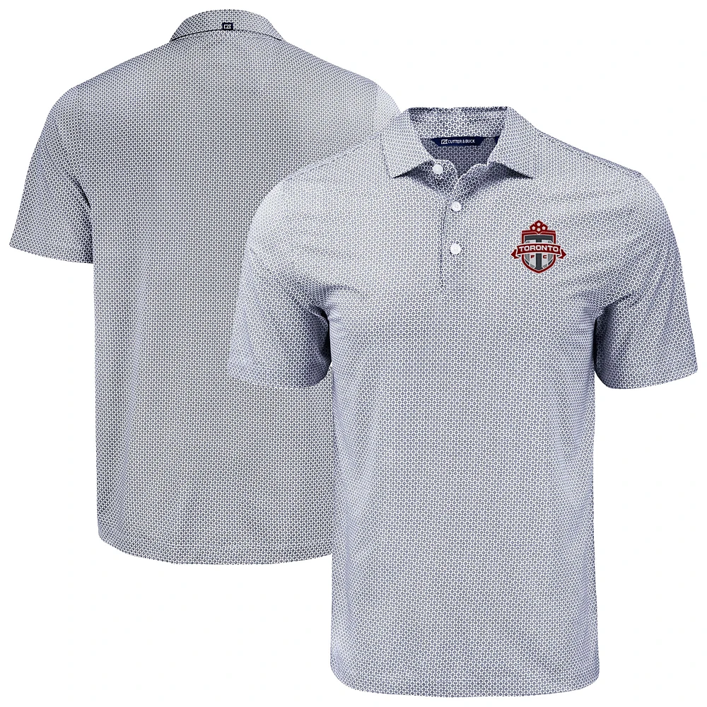 Men's Cutter & Buck Toronto FC Pike Eco Diamond Dot Print Recycled Polo