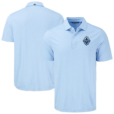 Men's Cutter & Buck Vancouver Whitecaps FC Forge Eco Fine Line Stripe Stretch Recycled Polo