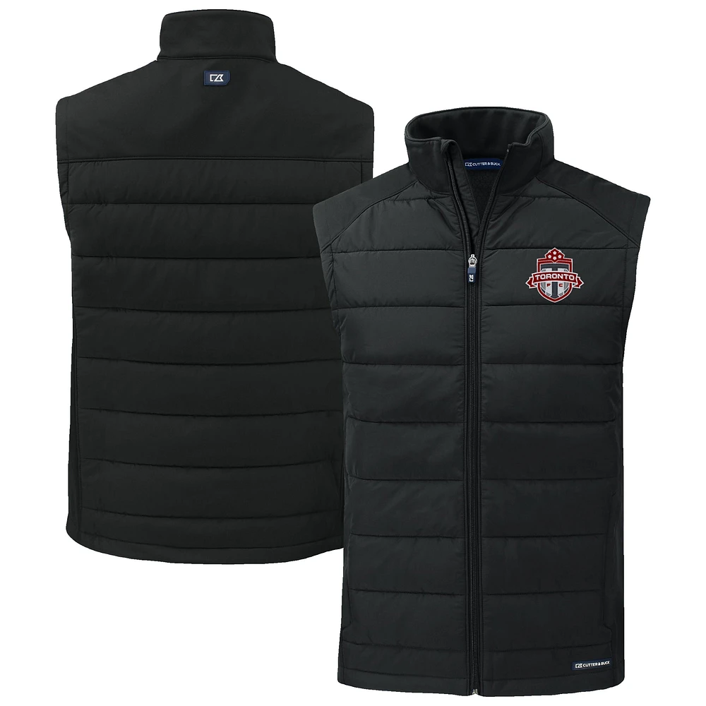 Men's Cutter & Buck Toronto FC Evoke Hybrid Eco Softshell Recycled Full-Zip Vest