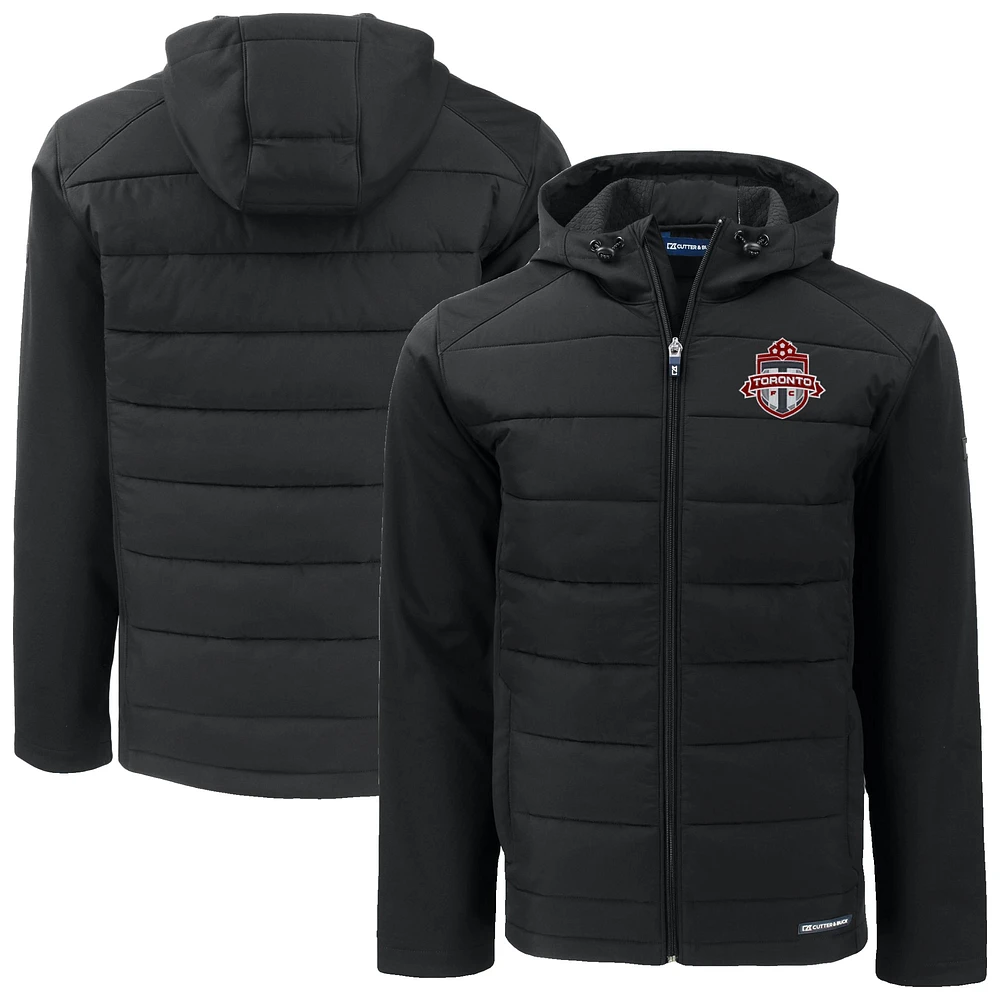 Men's Cutter & Buck Toronto FC Evoke Hybrid Eco Softshell Recycled Full Zip Hooded Jacket