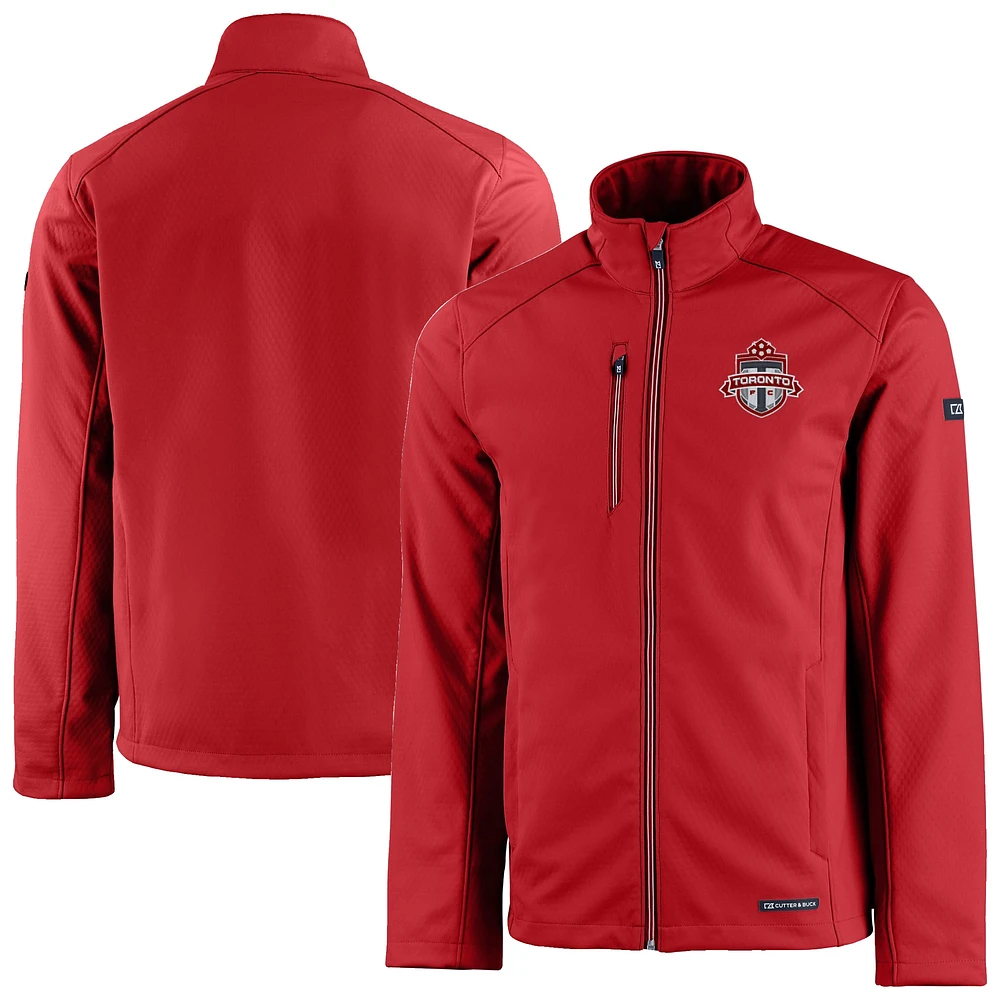 Men's Cutter & Buck Toronto FC Evoke Eco Softshell Recycled Full-Zip Jacket