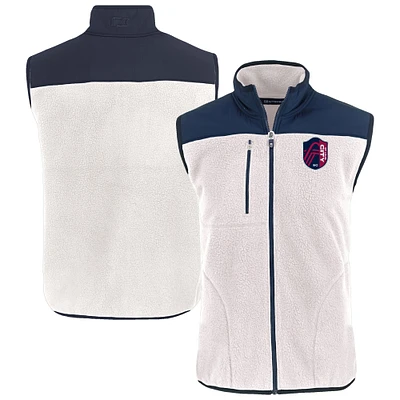 Men's Cutter & Buck Oatmeal St. Louis City SC Cascade Eco Fleece Vest