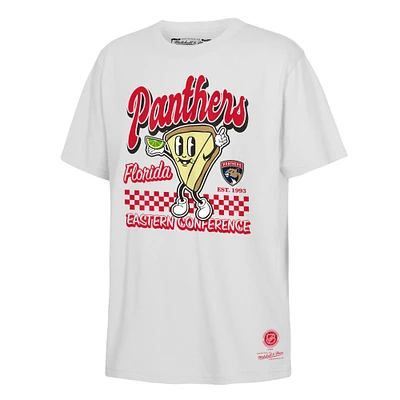 Youth Mitchell & Ness White Florida Panthers Concession Stand T-Shirt