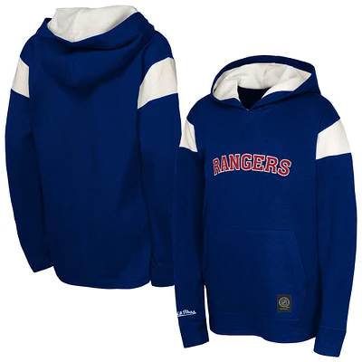 Youth Navy New York Rangers Thermal Lightweight Pullover Hoodie