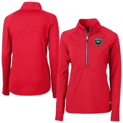 Women's Cutter & Buck D.C. United Adapt Eco Knit Stretch Recycled Half-Zip Top