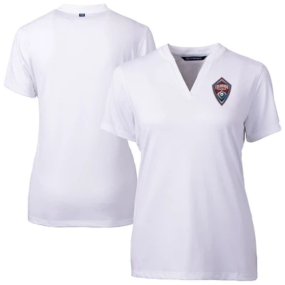 Women's Cutter & Buck White Colorado Rapids Forge Heather Stretch Blade Top