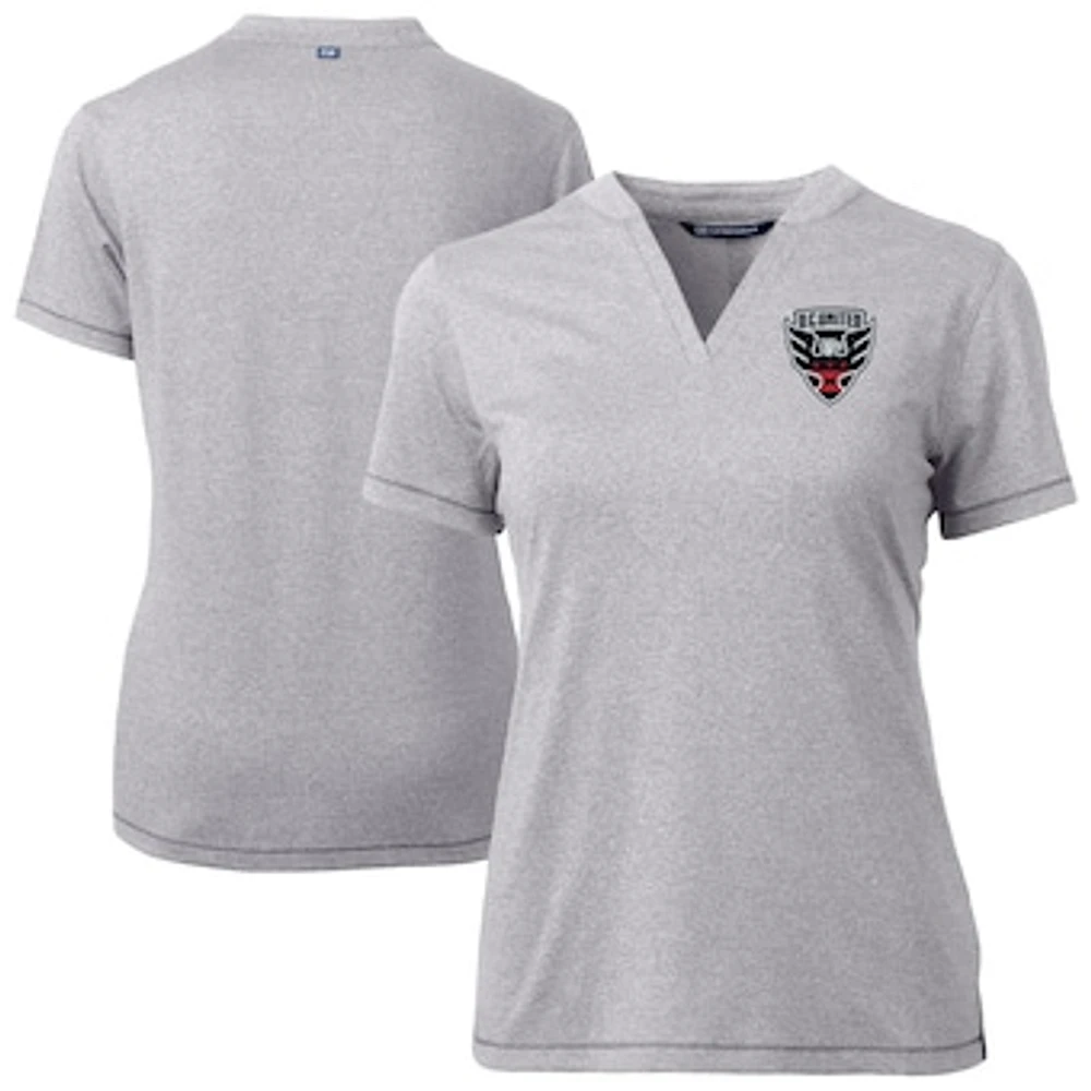 Women's Cutter & Buck Heather Gray D.C. United Forge Stretch Blade Top