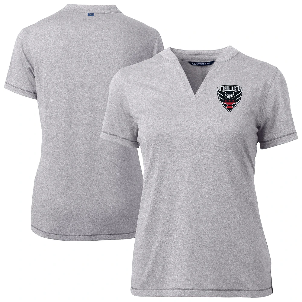 Women's Cutter & Buck Heather Gray D.C. United Forge Stretch Blade Top