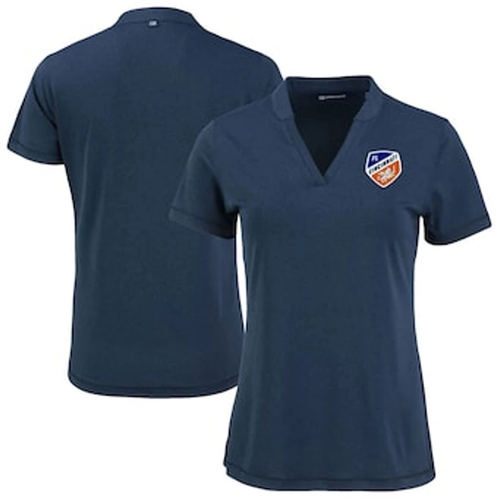 Women's Cutter & Buck Heather Navy FC Cincinnati Forge Stretch Blade Top