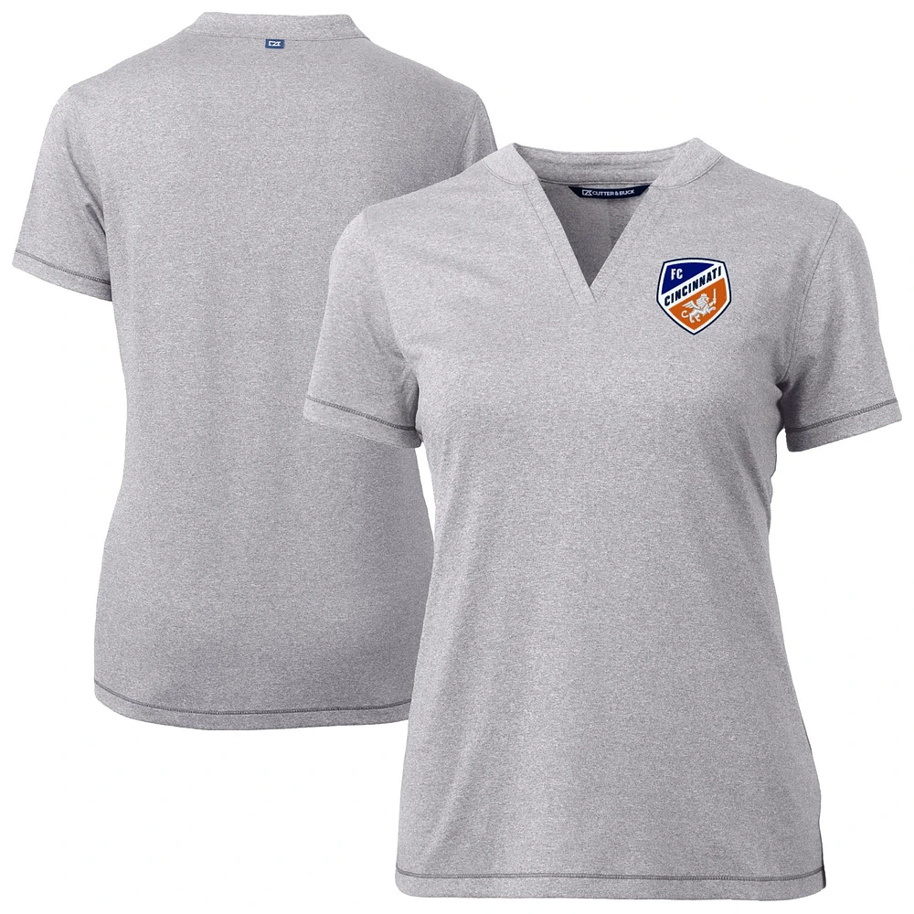 Women's Cutter & Buck Heather Gray FC Cincinnati Forge Stretch Blade Top