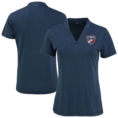 Women's Cutter & Buck Heather Navy FC Dallas Forge Stretch Blade Top