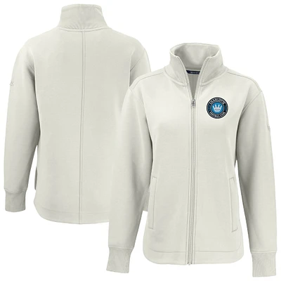 Women's Cutter & Buck Tan Charlotte FC Roam Eco Full-Zip Recycled Jacket