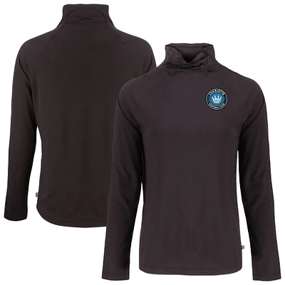Women's Cutter & Buck Charlotte FC Coastline Epic Comfort Eco Recycled Funnel-Neck Top