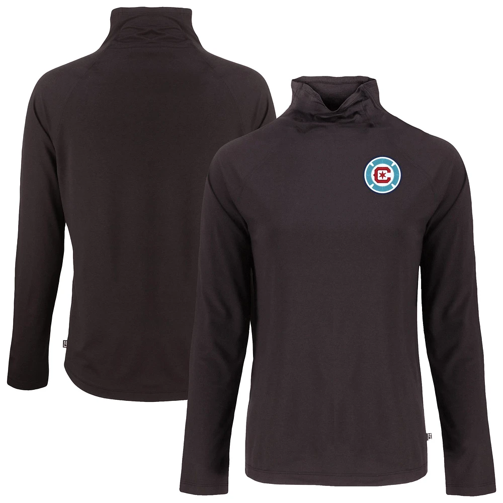 Women's Cutter & Buck Chicago Fire Coastline Epic Comfort Eco Recycled Funnel-Neck Top