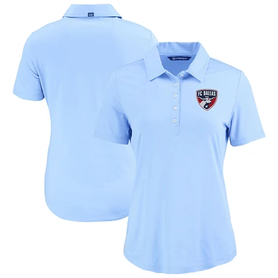 Women's Cutter & Buck Powder Blue FC Dallas Coastline Epic Comfort Eco Recycled Polo