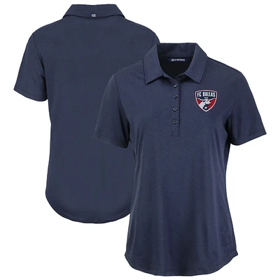 Women's Cutter & Buck Navy FC Dallas Coastline Epic Comfort Eco Recycled Polo