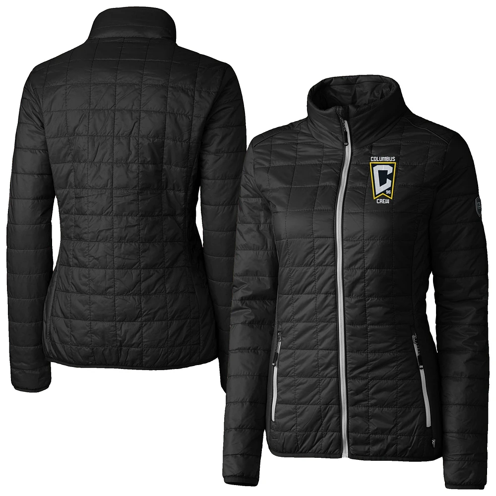 Women's Cutter & Buck Columbus Crew Rainier PrimaLoft Eco Insulated Full-Zip Printed Puffer Jacket