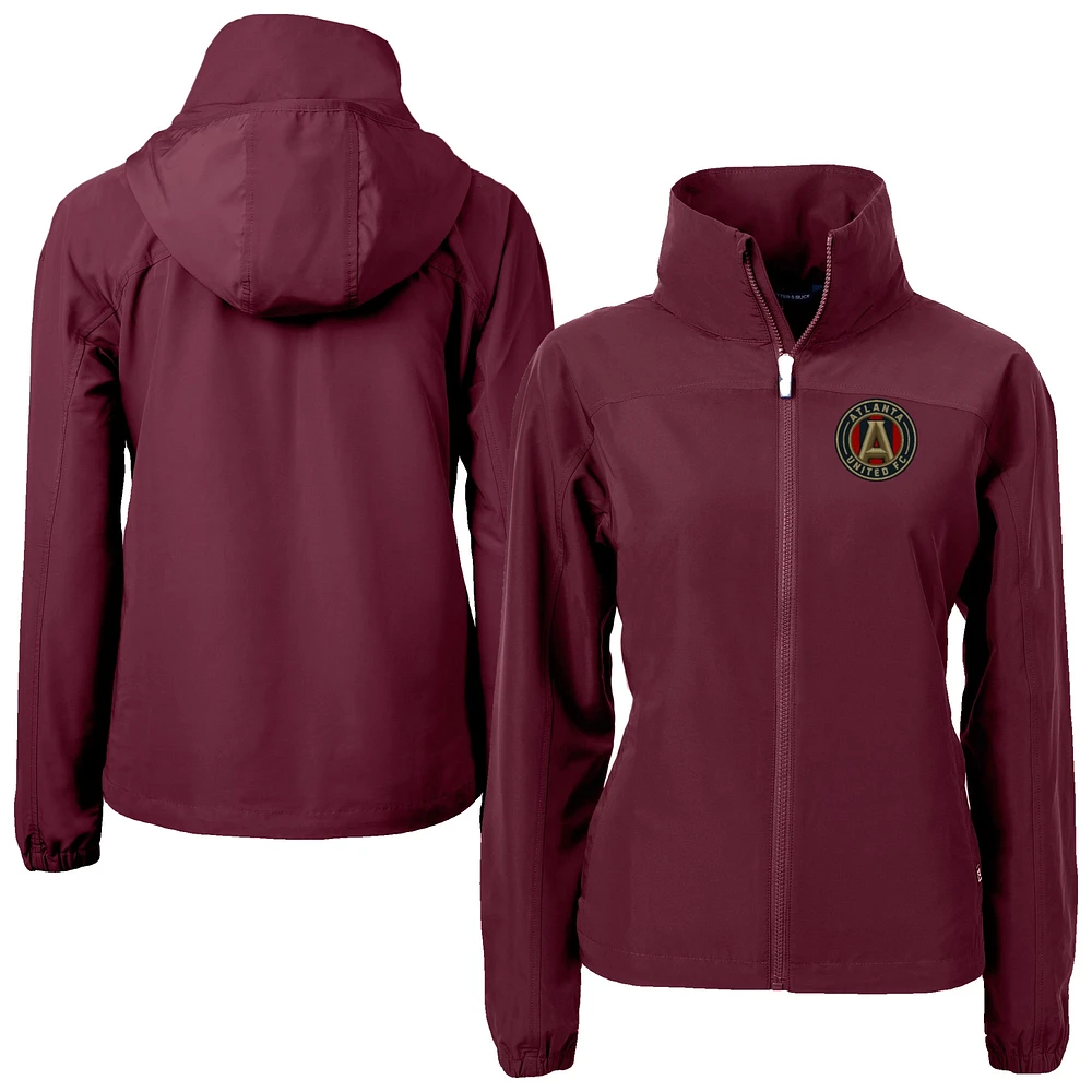 Women's Cutter & Buck Maroon Atlanta United FC Charter Eco Recycled Full-Zip Jacket