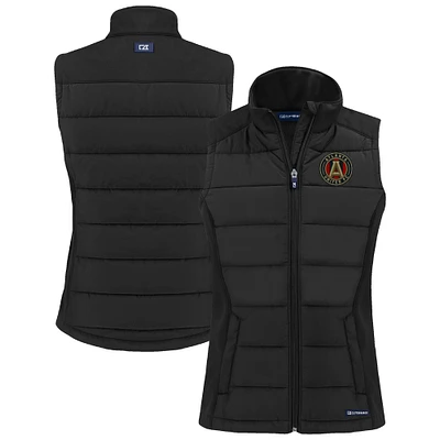 Women's Cutter & Buck Atlanta United FC Evoke Hybrid Eco Softshell Recycled Full-Zip Vest