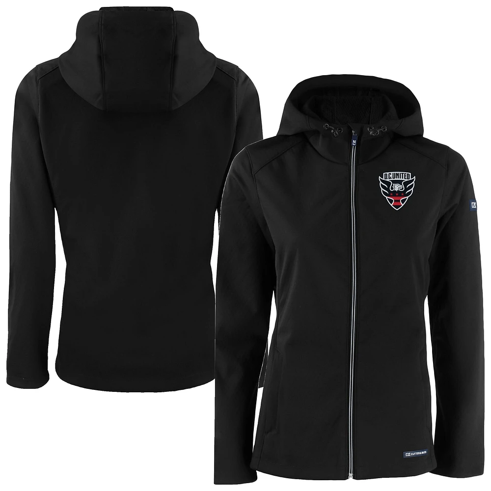 Women's Cutter & Buck D.C. United Evoke Eco Softshell Recycled Full-Zip Jacket