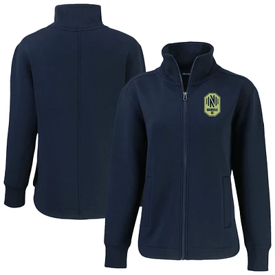 Women's Cutter & Buck Navy Nashville SC Roam Eco Full-Zip Recycled Jacket
