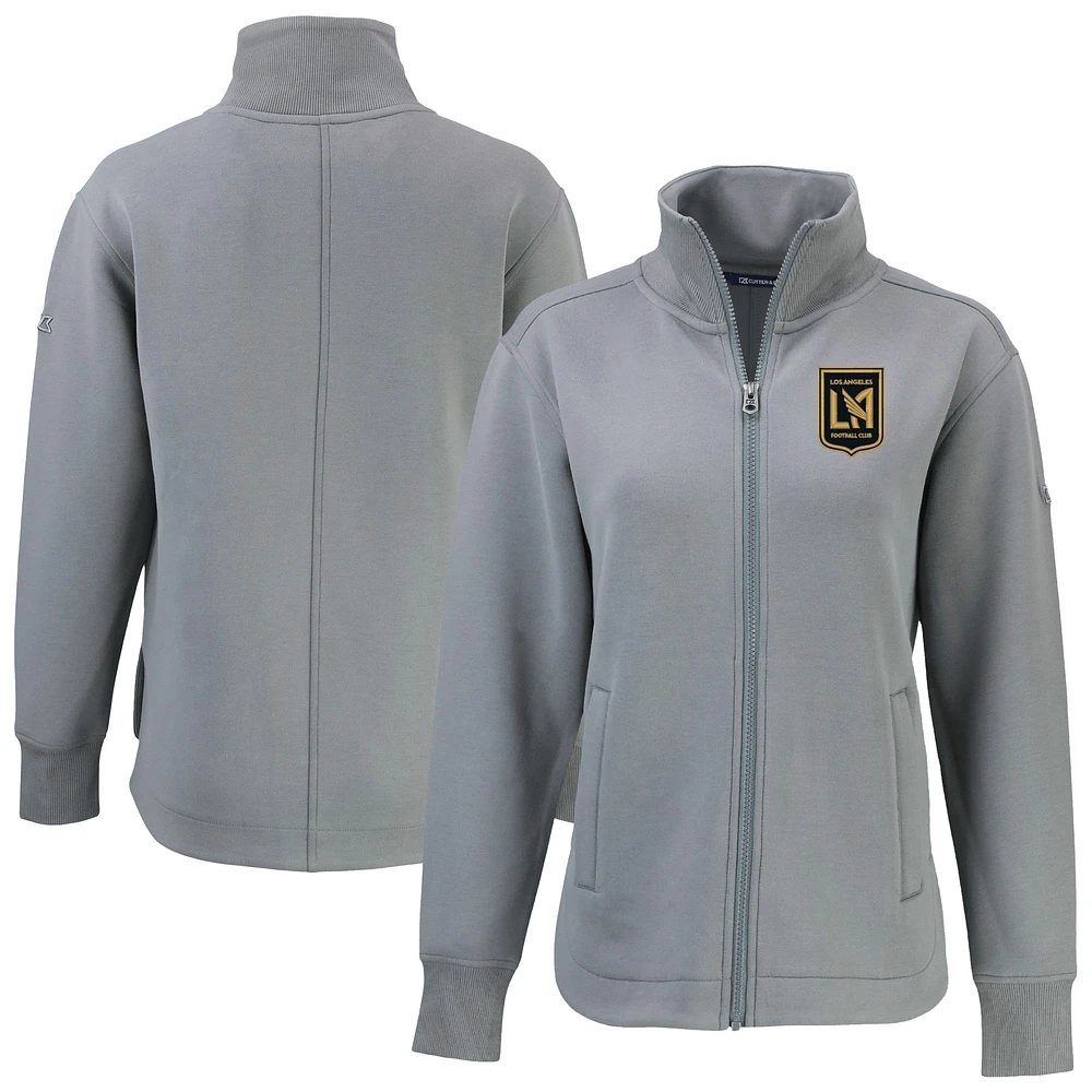 Women's Cutter & Buck Gray LAFC Roam Eco Full-Zip Recycled Jacket