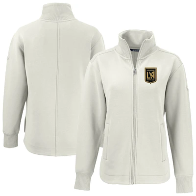 Women's Cutter & Buck Tan LAFC Roam Eco Full-Zip Recycled Jacket