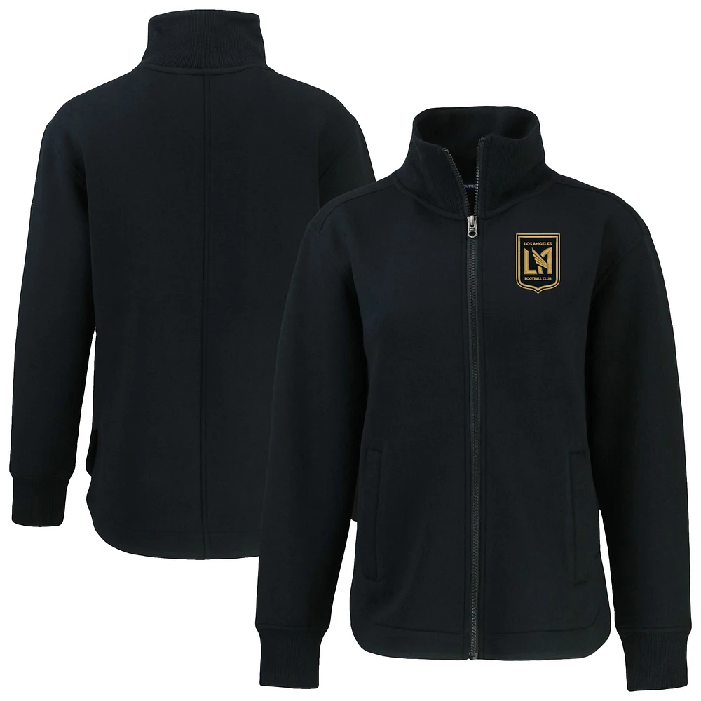 Women's Cutter & Buck Black LAFC Roam Eco Full-Zip Recycled Jacket