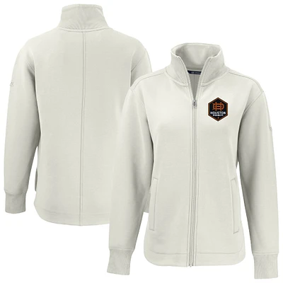 Women's Cutter & Buck Tan Houston Dynamo FC Roam Eco Full-Zip Recycled Jacket