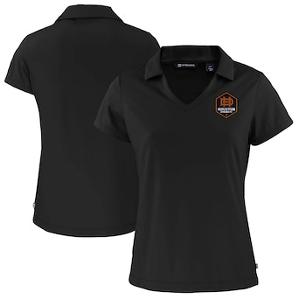 Women's Cutter & Buck Houston Dynamo FC Daybreak Eco Recycled V-Neck Polo