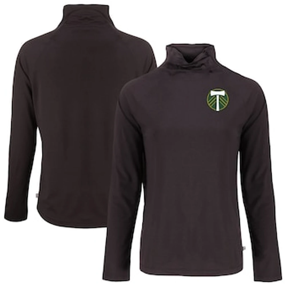 Women's Cutter & Buck Portland Timbers Coastline Epic Comfort Eco Recycled Funnel-Neck Top