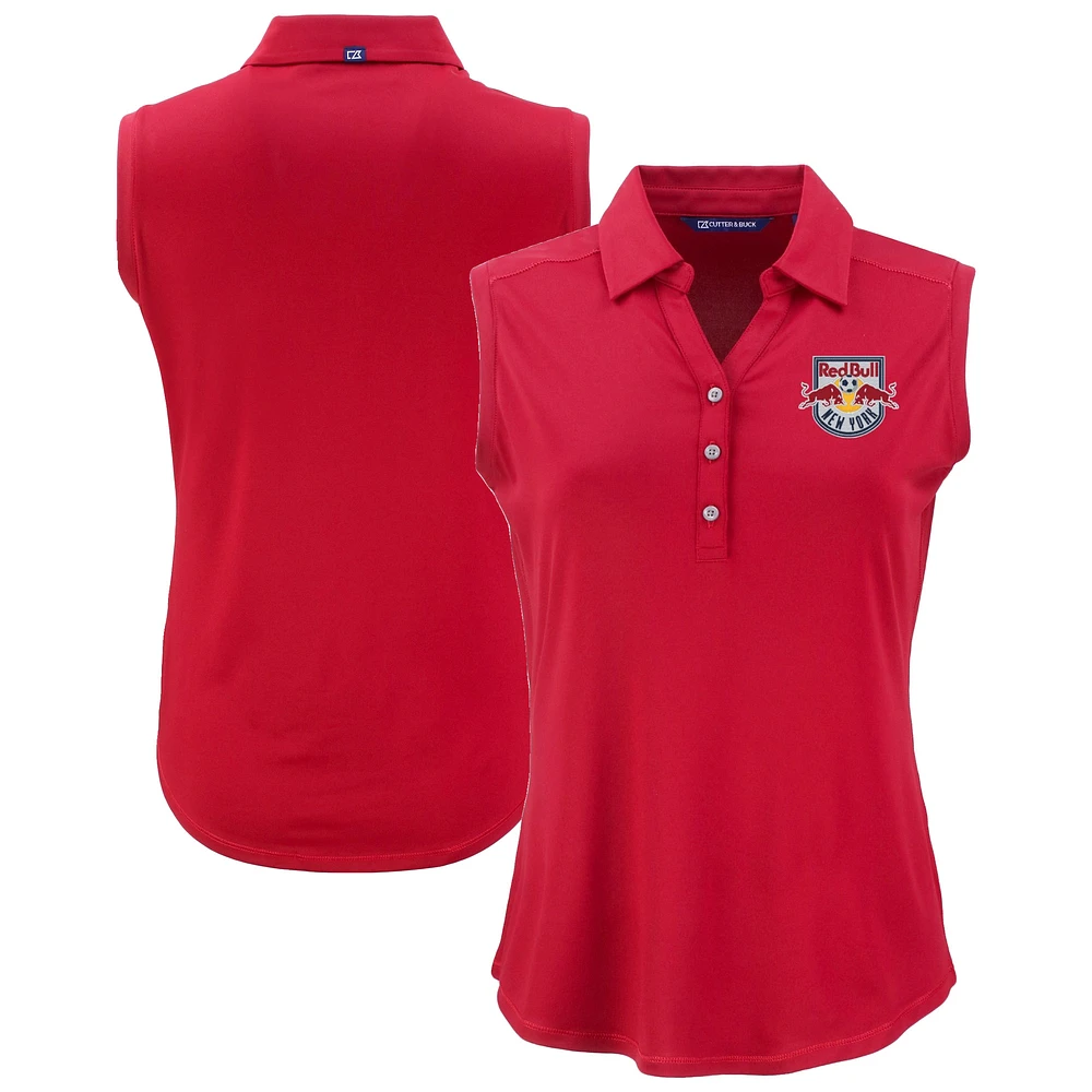 Women's Cutter & Buck Red New York Bulls Forge Eco Stretch Recycled Sleeveless Polo