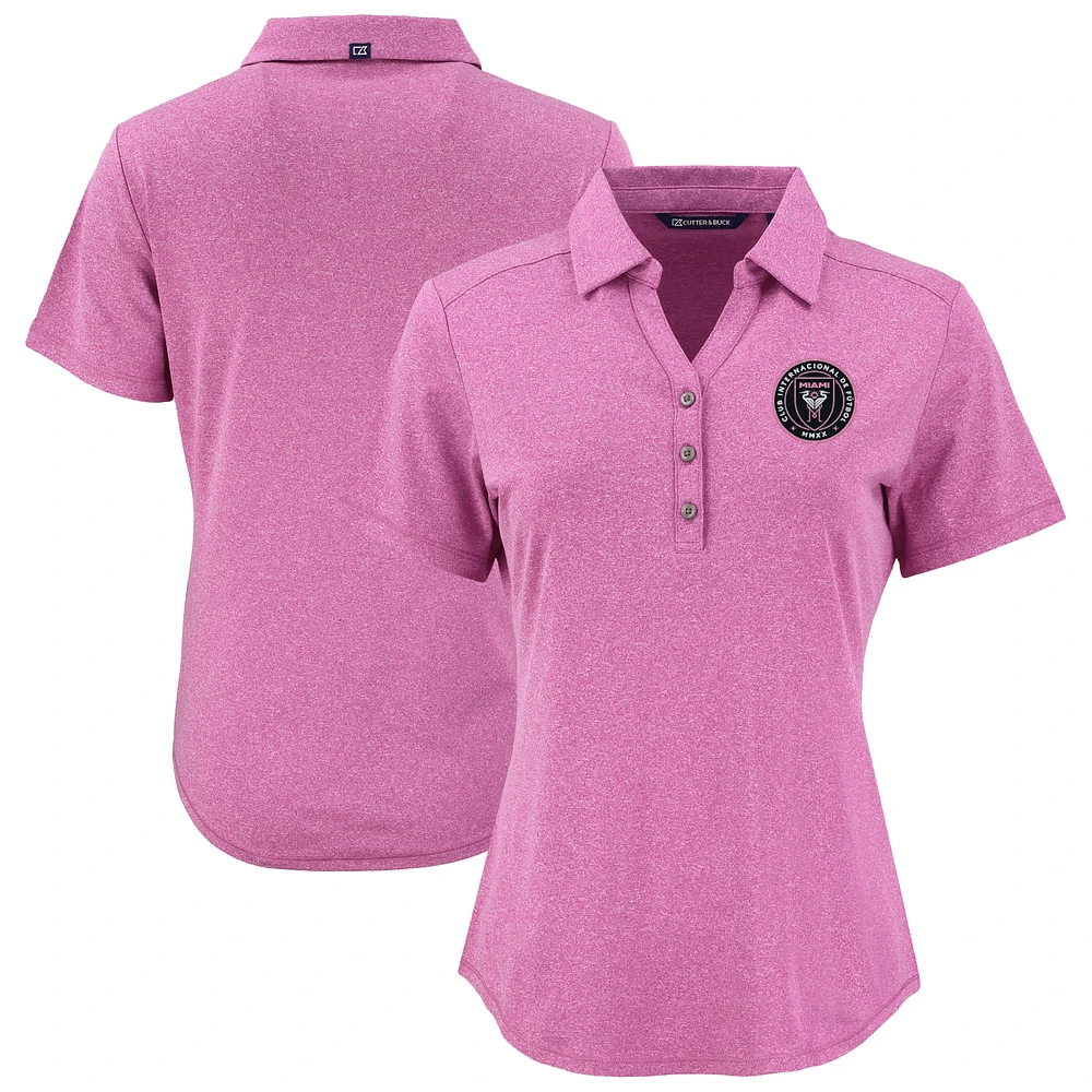 Women's Cutter & Buck Inter Miami CF Forge Eco Stretch Recycled Polo