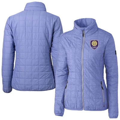 Women's Cutter & Buck Orlando City SC Rainier PrimaLoft Eco Insulated Full-Zip Printed Puffer Jacket