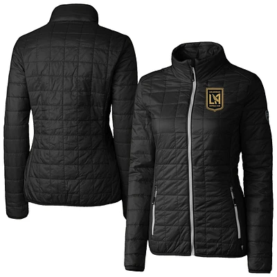 Women's Cutter & Buck LAFC Rainier PrimaLoft Eco Insulated Full-Zip Printed Puffer Jacket