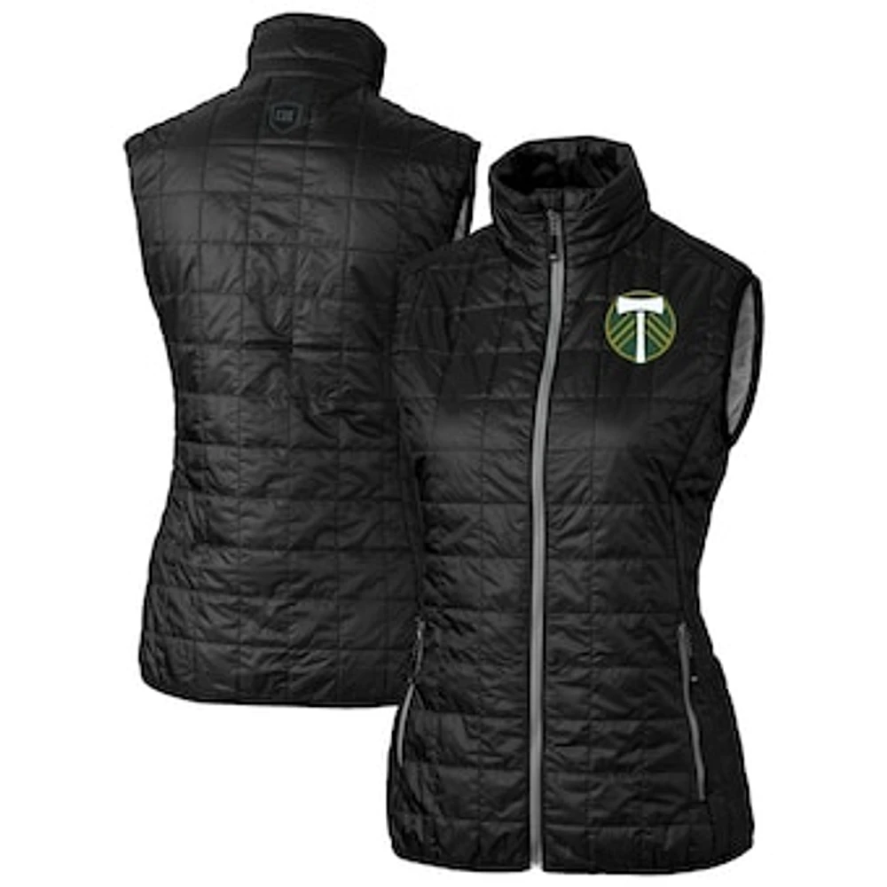 Women's Cutter & Buck Portland Timbers Rainier PrimaLoft Eco Insulated Full-Zip Printed Puffer Vest