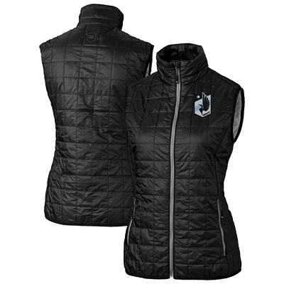 Women's Cutter & Buck Minnesota United FC Rainier PrimaLoft Eco Insulated Full-Zip Printed Puffer Vest