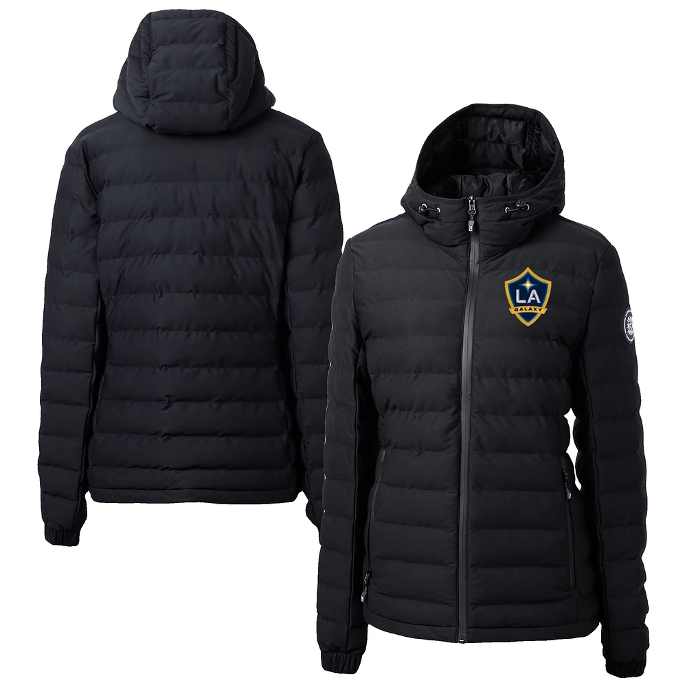 Women's Cutter & Buck LA Galaxy Mission Ridge Repreve Eco Insulated Hooded Puffer Jacket